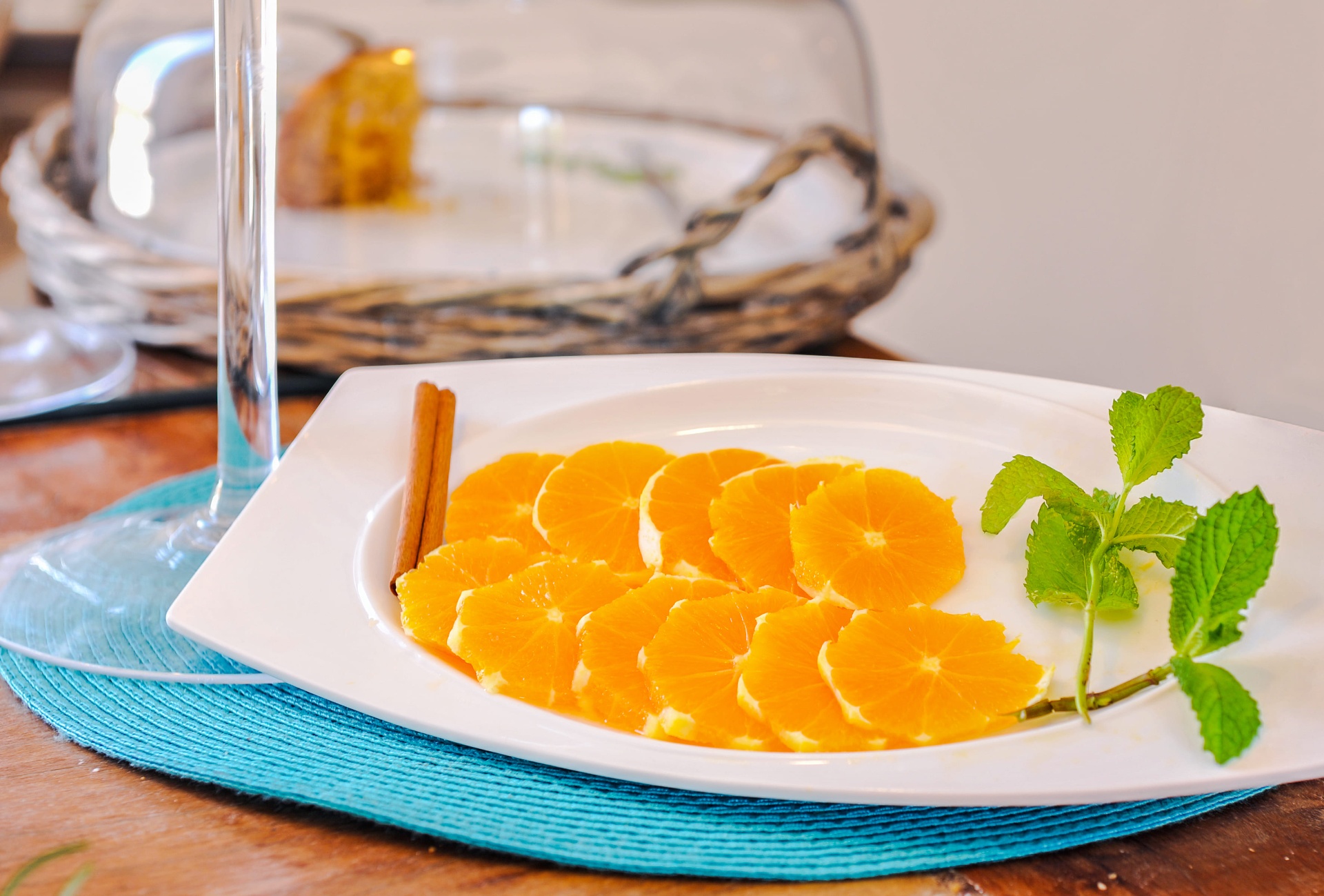 Laranja com canela e mel